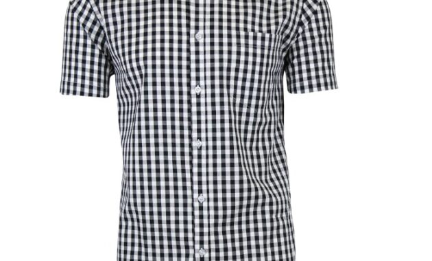 White short sleeve dress shirt mens