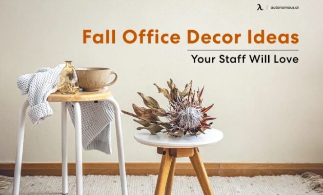 How to decorate office for fall