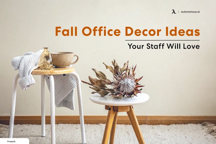 How to decorate office for fall