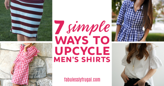 Upcycle men's dress shirt