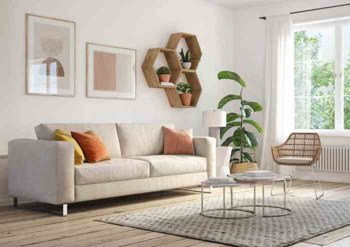 How to decorate a long wall living room