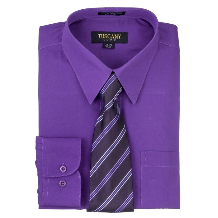 Purple dress shirt men