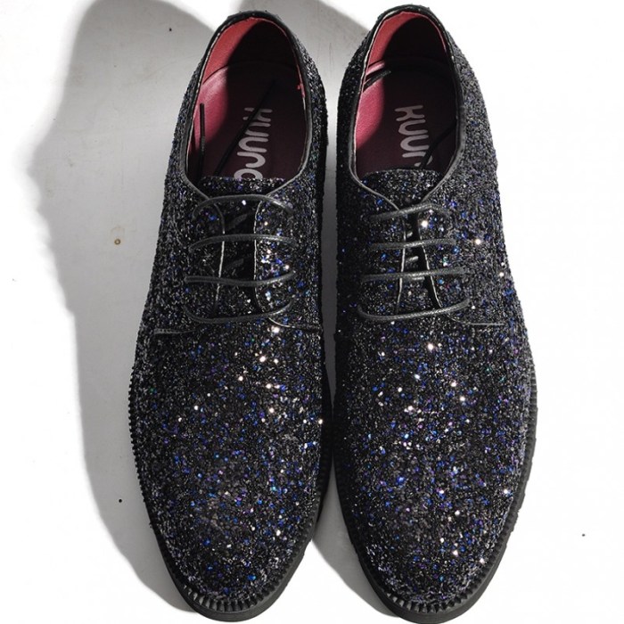 Sparkling men's dress shoes