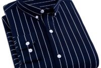 Mens pinstripe dress shirt