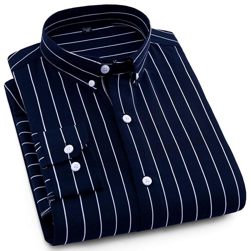 Mens pinstripe dress shirt