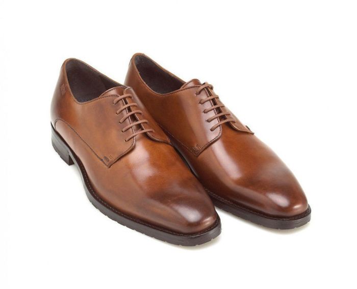 Mens two tone brown dress shoes