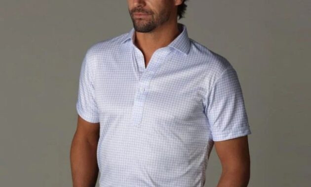 Dress collar polo shirt mens