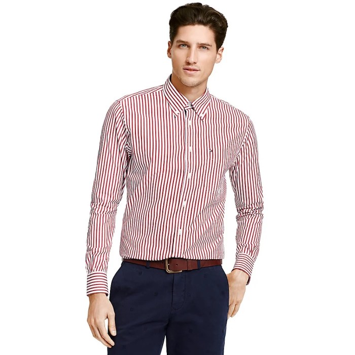 Mens pinstripe dress shirt