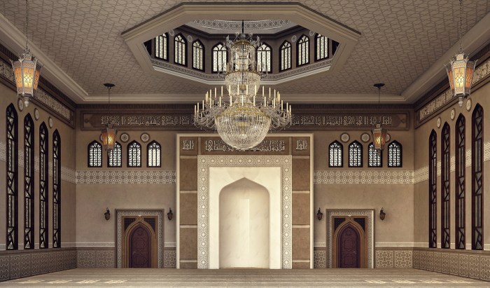 Desain interior masjid modern