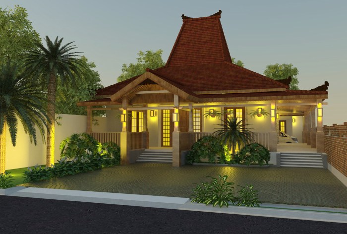 Desain interior rumah limasan jawa