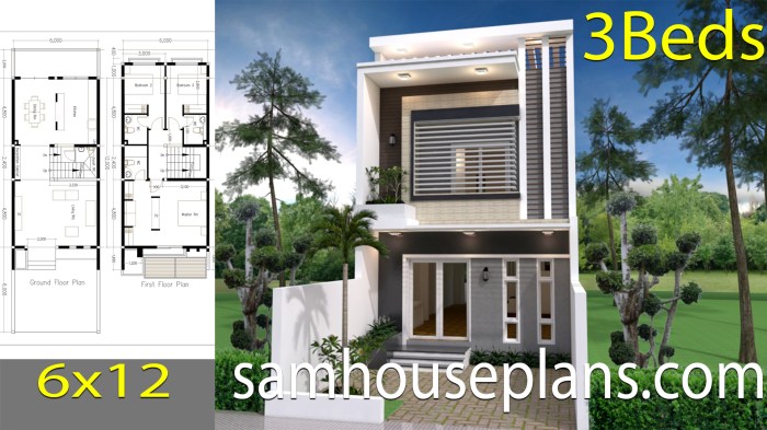 Desain interior rumah 6x12