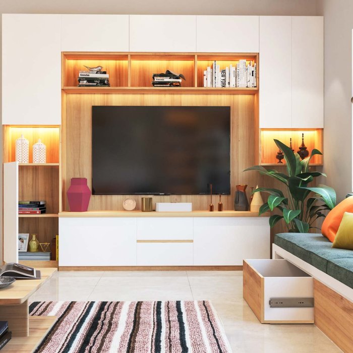 Tv unit interior room living interiors modern designs wood wall units cabinet ideas furniture apartment homify plywood company saved arc